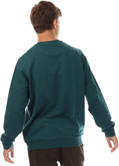 Lyle & Scott Herenscript sweatshirt (Groen, Wit) - M