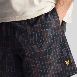 Lyle & Scott Herenzwemshort Lyle And Scott met zwembadprint in marineblauw Navy