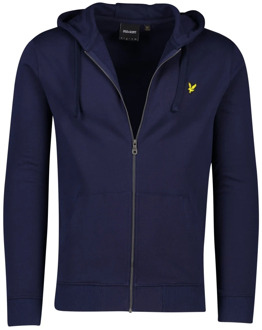 Lyle & Scott Hooded Sweatvest Heren navy - M