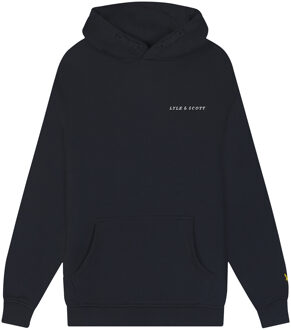 Lyle & Scott Hoodie Script - Donker navy blauw - Maat 140/146