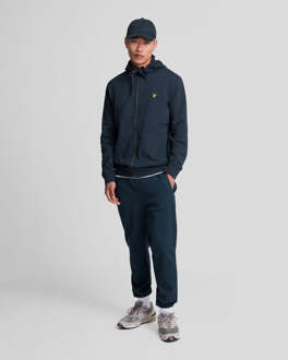 Lyle & Scott hybride Jet Dark Navy-hoodie met rits