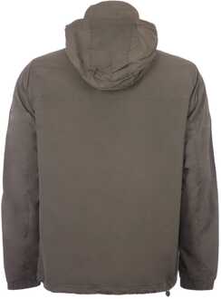 Lyle & Scott jack met capuchon en zakken - Olijfgroen - maat S