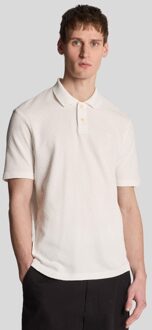 Lyle & Scott Jacquard Sovereign Poloshirt - Zilver Zand