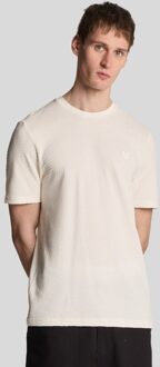 Lyle & Scott Jacquard Sovereign T-shirt - Zilver Zand