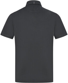 Lyle & Scott Jet Black Contour Placket Polo Shirt - maat S Zwart