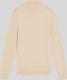 Lyle & Scott Jongens 1/4 Rits Trui - Wit