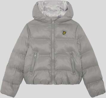 Lyle & Scott jongens cropped pufferjas - grijs
