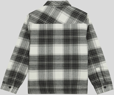 Lyle & Scott jongens geborsteld ruitenjack - zwart