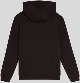 Lyle & Scott jongens hoodie met geborstelde achterkant - zwart