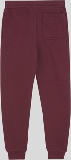 Lyle & Scott jongens joggingbroek met geborstelde achterkant - bordeauxrood Bourgogne