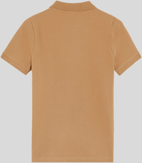 Lyle & Scott Jongens L&S Monogram Poloshirt - Bruin - maat 9-10J / 134-140cm