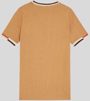 Lyle & Scott jongens multi rib T-shirt - bruin
