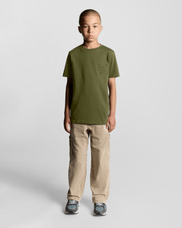 Lyle & Scott Jongens Reliëf Eagle T-shirt - Groen