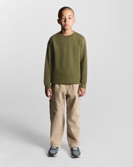 Lyle & Scott jongens sweatshirt met reliëf en adelaar - Groen