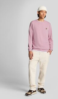 Lyle & Scott Katoenen Crew Neck Sweater - Roze - XL