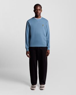 Lyle & Scott Katoenen Crew Neck Sweatshirt - Blauw - maat