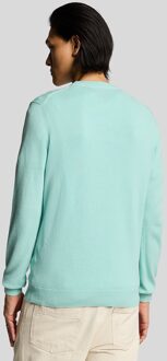 Lyle & Scott Katoenen Crew Neck Trui - Blauw