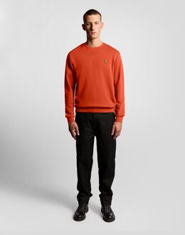 Lyle & Scott Katoenen Crewneck Sweatshirt - Rood