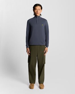 Lyle & Scott Katoenen Merino 1/4 Zip Trui - Grijs - maat 2XL