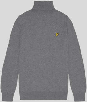 Lyle & Scott katoenen merino coltrui - grijs