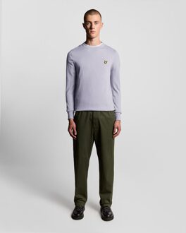 Lyle & Scott Katoenen Merino Rundhals Trui - Roze