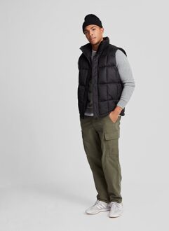 Lyle & Scott katoenen merino trui met ronde hals - grijs - maat M