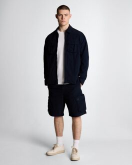 Lyle & Scott Katoenen Nylon Cargo Shorts - Donker Marineblauw