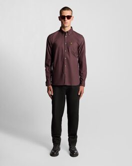 Lyle & Scott Katoenen Overhemd met Knopen - Bruin