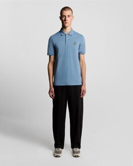 Lyle & Scott katoenen poloshirt - blauw
