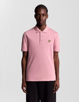 Lyle & Scott katoenen poloshirt - roze - maat 2XL