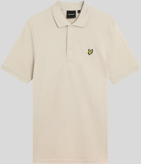 Lyle & Scott katoenen poloshirt - zand - maat 3XL