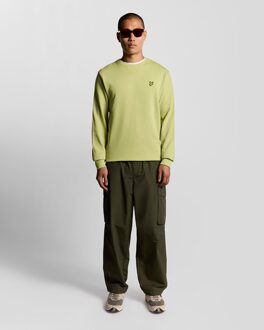 Lyle & Scott katoenen sweatshirt met ronde hals - Geel