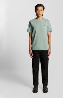 Lyle & Scott katoenen T-shirt met ronde hals - blauw