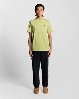 Lyle & Scott katoenen T-shirt met ronde hals - Geel