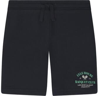 Lyle & Scott Kinderen/Kinderen Racquet Club Grafisch Sweatshort (Marine) Navy - 5-6J / 110-116cm