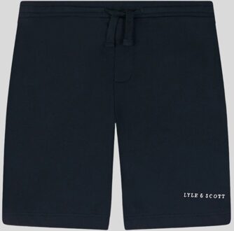 Lyle & Scott Kinderen Script Geborduurde Sweatshort - Donker Marineblauw
