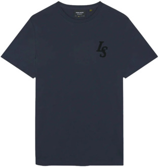 Lyle & Scott Korte mouw T-shirt Ts2017V Lyle & Scott , Blue , Heren - Xl,M,S,Xs