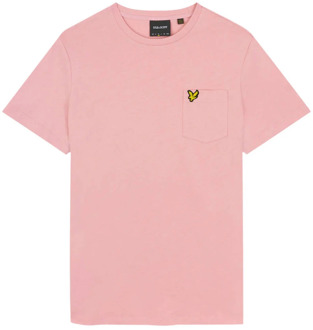 Lyle & Scott Korte mouw T-shirt Ts2022V Lyle & Scott , Pink , Heren - L,M,S