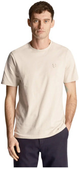 Lyle & Scott Korte Mouw T-shirt Ts400Ton Lyle & Scott , Beige , Heren - XL