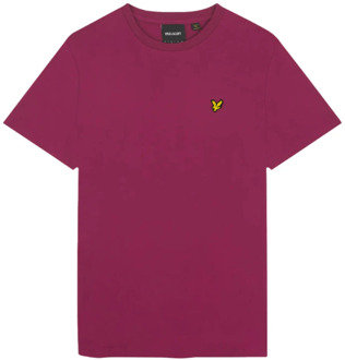 Lyle & Scott Korte Mouw T-shirt Ts400Vog Lyle & Scott , Red , Heren - 2Xl,Xl,L,M,S