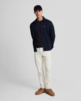 Lyle & Scott Lamswol Blend Ronde Hals Trui - Marineblauw - maat S Navy