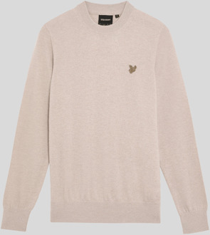 Lyle & Scott Lamswollen Trui met Ronde Hals - Bruin