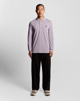 Lyle & Scott Lange Mouwen Katoenen Polo Shirt - Roze