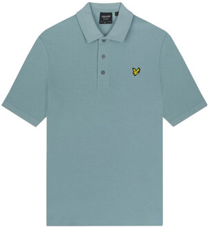 Lyle & Scott leiblauw Milano poloshirt - maat M