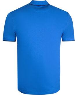 Lyle & Scott Lenteblauw poloshirt met getipte kraag - maat M