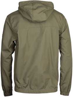 Lyle & Scott Lichen groen jack voor over het hoofd