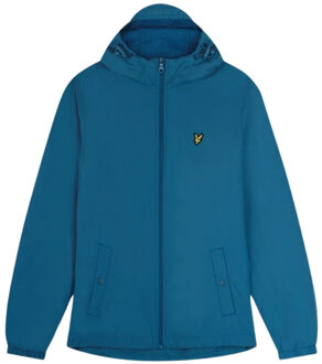 Lyle & Scott lichtgewicht lenteblauwe jas - M