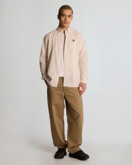 Lyle & Scott Linnen Oxford Shirt - Geel