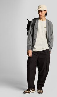 Lyle & Scott Linnenmix Breton Streep T-Shirt - Neutraal Meerkleurig Neutraal Multi