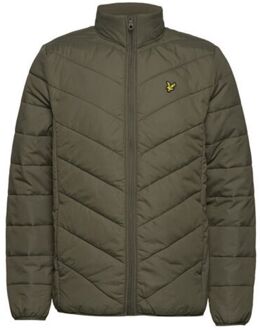 Lyle & Scott Logo Heren Khaki Gewatteerde Jas Kaki - 2XL